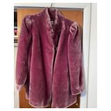 Vintage Sasson Borgazia faux fur coat- M/L &