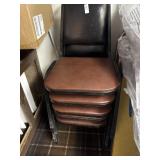 Set of 5 padded chairs