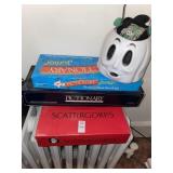 Halloween decor & board games