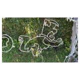 Fred Flinstone light up wire decoration 3x3ft