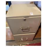 2 Drawer metal file cabinet