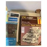 VW Rabbit auto repair handbook and vintage road