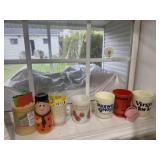 Lot of collectible mugs - Flintstones, Kool Aid,