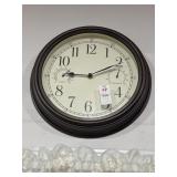 Wall clock with humidity and temperature