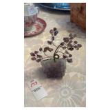 Purple Amethyst Wire Bonsai Tree Quartz Stone