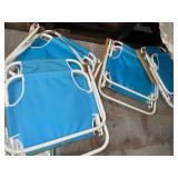 4 Vintage beach chairs
