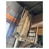 Antique wooden childs pull sled