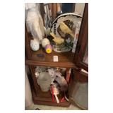 Two Shelves of Angels and Decor