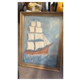 Textured Ship Painting