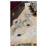 Crystal Glass Candle Sticks