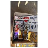 Johnstown Dewars Car world license plate, Indiana