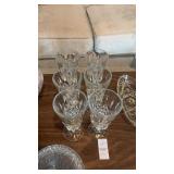 Lot of Crystal Glass Wine Glasses