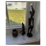 Carved African pieces