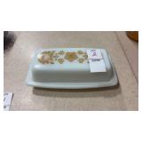 Pyrex Butterfly Gold Butter Dish