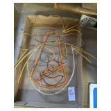 Scarecrow wire and megaphone decor