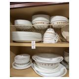 Corelle butterfly gold dish set