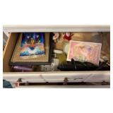 2 drawers of household items and decor