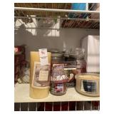 Candles, melts and glass candle chimneys