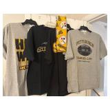 Pittsburgh Steelers shirts (L) and scarf