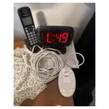 Alarm clock and panasonic phone