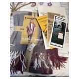 Woolrich blanket wrap and Bucks County brochures