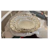 Silver Plated Scallop Trays and picture frame