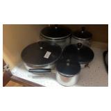 Lot of Wear Ever Cooking Pots