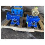 (2) MOTOVARIO GEAR REDUCTION MOTORS, NMRV-P 075