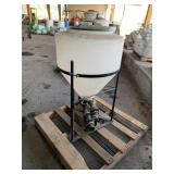 POLYETHYLENE CONE BOTTOM TANK WITH STAND