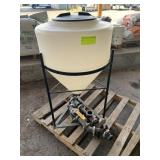 POLYETHYLENE CONE BOTTOM TANK WITH STAND