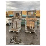 (2) IBC TOTE CAGES
