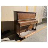 WILTON UPRIGHT PIANO, MAHOGANY, PLAYS