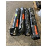 (4) ROLLS BLACK PLASTIC BAGS