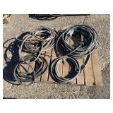 PALLET WITH ASSORTED HEAVY DUTY ELECTRICAL CORDS