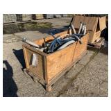 CRATE WITH ASSORTED CAM LOCK FITTINGS