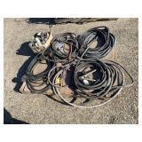 PALLET WITH ASSORTED HEAVY DUTY ELECTRICAL CORDS