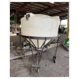 POLYETHYLENE CONE BOTTOM TANK WITH STAND