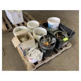 PALLET WITH ASSORTED NUTS, BOLKTS SCREWS, ETC..