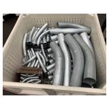 TOTE WITH ASSORTED SIZED ELBOWS