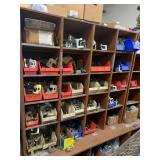 RACK WITH ASSORTED BEAM CLAMPS