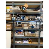 SHELVING UNIT WITH PHOTO CELLS, FLUORESCENT BULBS