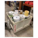 TOTE WITH ASSORTED CABLE LUBE