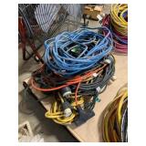 SEVERAL ELECTRICAL EXTENSION CORDS