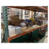 SHELF WITH ASSORTED MOTOR STARTERS & MISC
