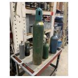 (8) ASSORTED WELDING GAS CYLINDERS