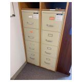 (2) 4-DRAWER FILING CABINETS