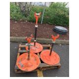 (3) ROLLER STANDS