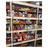 SHELVING UNIT WITH ASSORTED SWITCHES