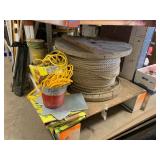 ASSORTED ROPE, BOTTOM SHELF
