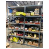 SHELVING UNIT WITH ASSORTED CONDUIT SUPPORTS